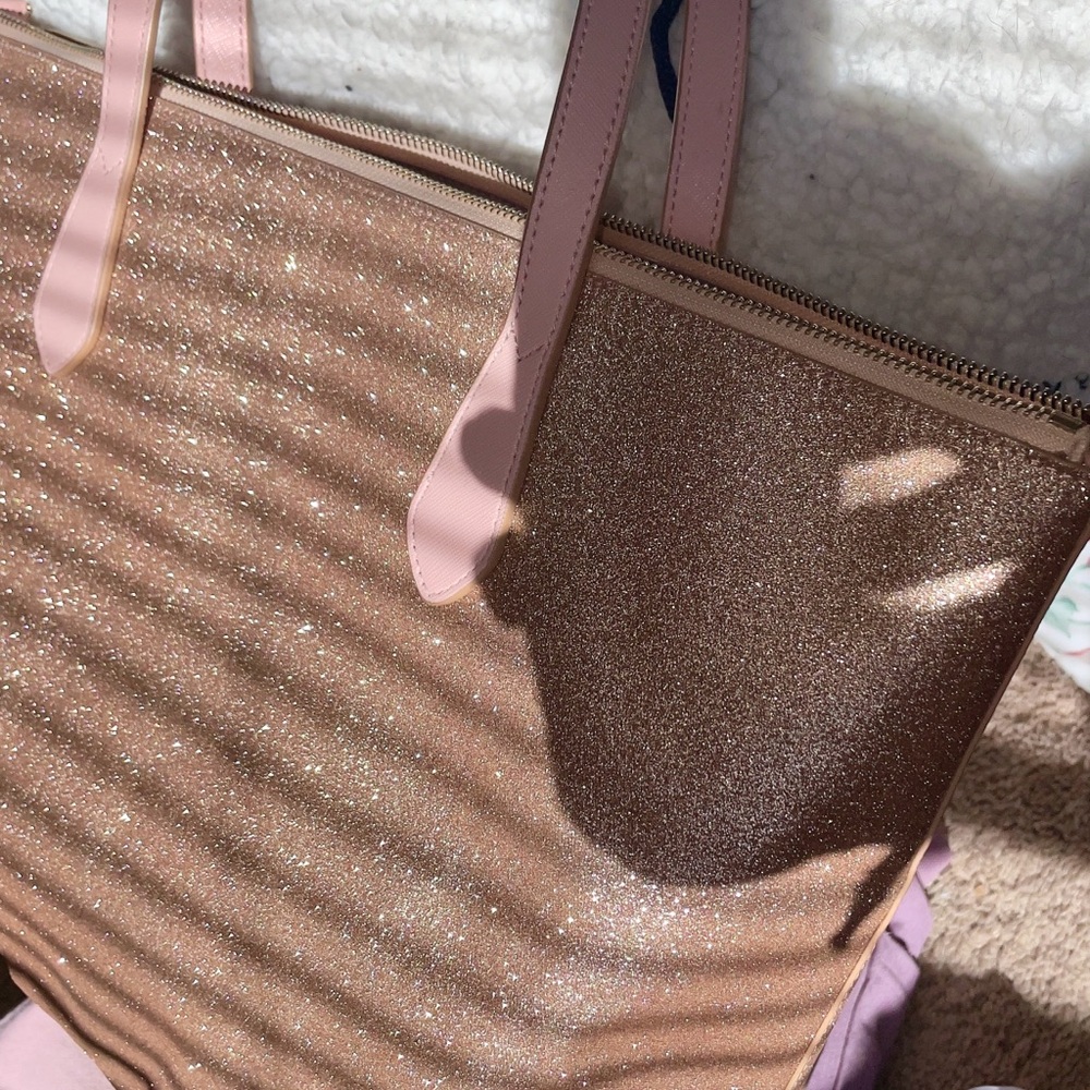 Kate Spade Gold and Pink Tote Bag - Picture 5 of 11